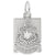 Bermuda Crest Charm In Sterling Silver