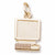 Computer charm in Yellow Gold Plated hide-image