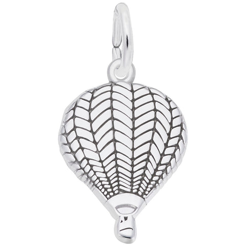 Hot Air Balloon Charm In Sterling Silver