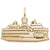 Wash State Ferry Charm in Yellow Gold Plated