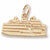 Wash State Ferry Charm in 10k Yellow Gold hide-image