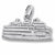 Wash State Ferry charm in Sterling Silver hide-image