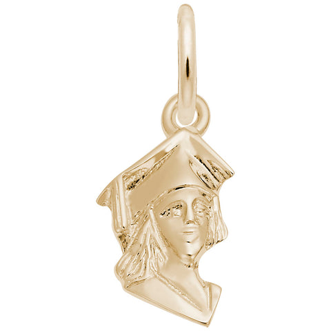 Graduation Charm in Yellow Gold Plated