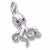 Octopus charm in 14K White Gold hide-image