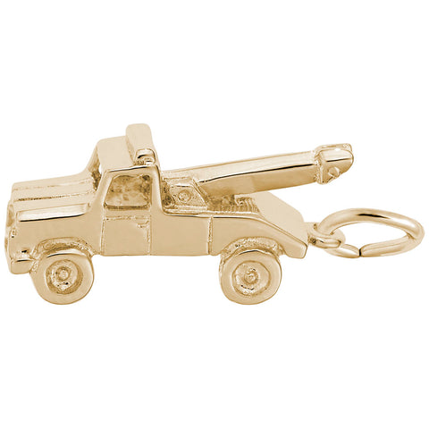 Tow Truck Charm In Yellow Gold