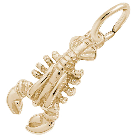 Lobster Charm in Yellow Gold Plated