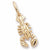 Lobster charm in Yellow Gold Plated hide-image