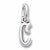 Initial C charm in Sterling Silver hide-image