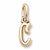 Initial C charm in Yellow Gold Plated hide-image
