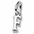 Initial F charm in Sterling Silver hide-image