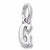 Initial G charm in Sterling Silver hide-image