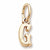 Initial G charm in Yellow Gold Plated hide-image