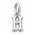 Initial H charm in Sterling Silver hide-image