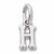 Initial H charm in 14K White Gold hide-image