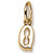 Initial Q charm in 14K Yellow Gold