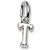 Initial T charm in 14K White Gold hide-image