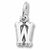 Initial W charm in 14K White Gold hide-image