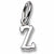 Initial Z charm in Sterling Silver hide-image