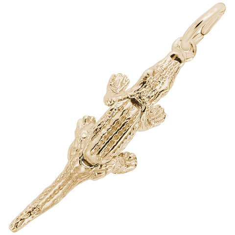 Alligator Charm in Yellow Gold Plated