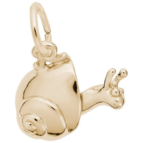 Snail Charm in Yellow Gold Plated