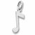 Music Note charm in Sterling Silver hide-image