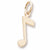 Music Note charm in Yellow Gold Plated hide-image