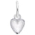 Heart Charm In Sterling Silver