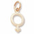 Female Symbol charm in Yellow Gold Plated hide-image