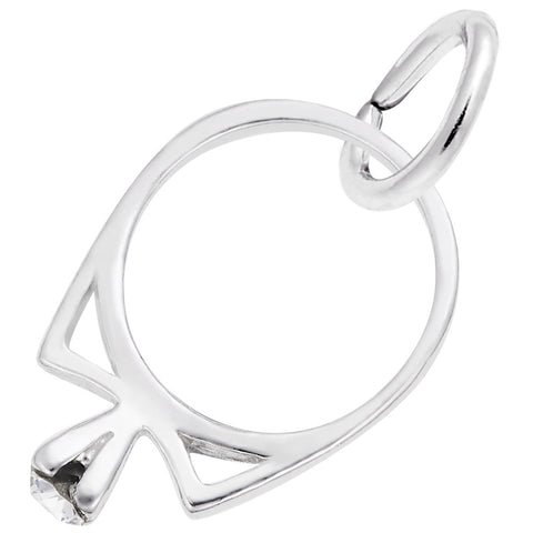Ring Charm In Sterling Silver