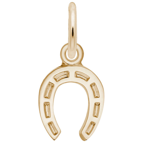 Horseshoe Charm in Yellow Gold Plated