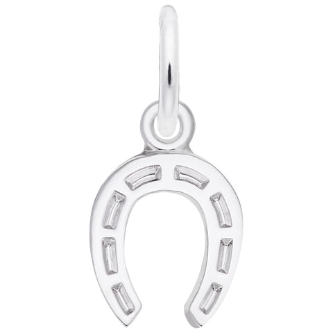 Horseshoe Charm In Sterling Silver