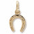 Horseshoe Charm in 10k Yellow Gold hide-image
