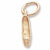 Ballet Shoe charm in Yellow Gold Plated hide-image