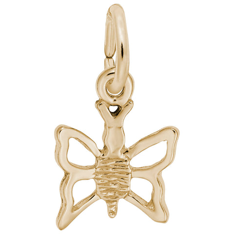 Butterfly Charm in Yellow Gold Plated