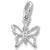 Butterfly charm in 14K White Gold hide-image