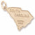 Hilton Head,S.C. charm in Yellow Gold Plated hide-image