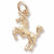 Unicorn charm in Yellow Gold Plated hide-image