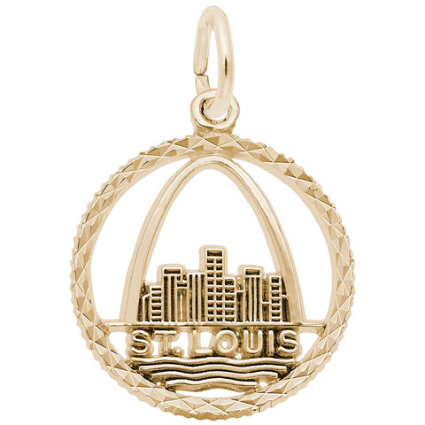 St Louis Charm in Yellow Gold Plated