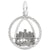 St Louis Charm In 14K White Gold