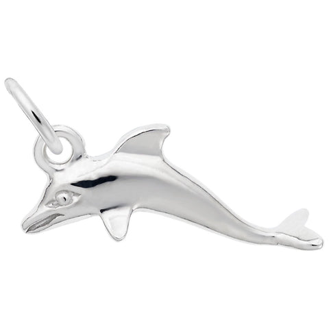 Dolphin Charm In Sterling Silver
