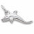 Dolphin charm in 14K White Gold hide-image