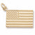 American Flag charm in Yellow Gold Plated hide-image