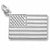 American Flag charm in 14K White Gold hide-image