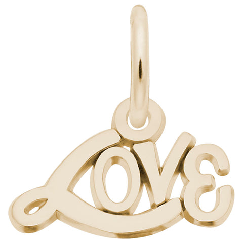 Love Charm in Yellow Gold Plated