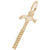 Hammer Charm in Yellow Gold Plated