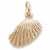 Shell charm in Yellow Gold Plated hide-image