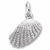 Shell charm in 14K White Gold hide-image