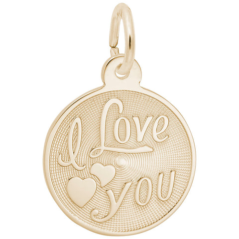 Love Charm in Yellow Gold Plated