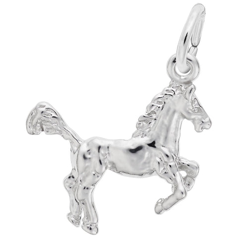 Horse Charm In Sterling Silver