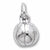 Basketball charm in 14K White Gold hide-image